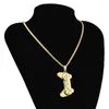 Pendentif Colliers Rj Golden Game Console Collier Souvenirs d'enfance Chaîne Enfants