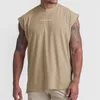 Camisetas sin mangas para hombres Hombres Gimnasio Entrenamiento Fitness Culturismo Camisa sin mangas Top Malla Patchwork Masculino Algodón Deportes Singlet Chaleco Hombre Camiseta