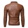 Herenjassen Merkkleding Heren slim fit leren jas Motorfiets Kunstleerjassen couro Winterjas Heren Warm PU-jassen S-3XL 231118