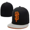 15 styles Nouvelles Giants d'arrivée - Sf Lettre de baseball Caps Femme Men Gorras Hip Hop Street Casquette Bone Full Fermed Fitted Hats