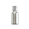 Bouteilles de parfum d'huile d'essence en verre enduit d'argent, flacon compte-gouttes de Pipette de réactif liquide 10ml 15ml 20ml 30ml 50ml