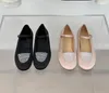 Top Quality New Flats silk Mary Jane Shoes Women Low Heel Ballet Square Toe Shallow Shoes loafers with crystals Female Shoes Slip on Loafer Round Toe Flat Shoes