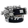 Bb Simon Belt Designer Top Quality Mens Womens Belt With Full Rhinestone Bb Belts Simon Skull Needle Buckle Waistbands For Gift