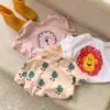 T-shirts Summer Kids T-shirt Tops met korte mouwen voor baby cartoon jongens shirts meisjes blouse kinderen tees peuter outfits kleding 230419