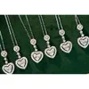 Xiy – collier avec pendentif en forme de cœur, en or massif de haute qualité, 0,30 ct, diamant naturel, Au750, bijoux fins pour amoureux