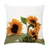 Pillow 45X45 Sunflower Printed Cover Sofa Home Decorative Covers Print Pillowcase Splendid Flower Plant