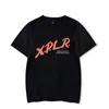 T-shirt da uomo XPLR Sam e Colby Dare Merch T-shirt Girocollo Manica corta Tee Maglietta da donna per uomo Harajuku Streetwear 2023 Moda