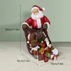 Dekorativa föremål Figurer Saakar 30cm Harts Santa Claus For Home Desktop Closet Pise Staty Navidad Christmas Interior Decor Season Gifts 231118