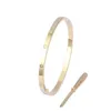 Love Bangl Bangle Bransoleta Projektant Tytanium Stal Luksusowy luksusowy męski i damski Rose Gold Fashion popularna niecidlanie