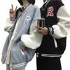 Jaquetas femininas Bomber jaqueta casaco senhoras jaqueta casal tops estilo universitário casaco senhoras jaquetas para mulheres uniforme de beisebol de alta qualidade 231118