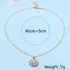 Pendant Necklaces ZOSHI Sun Flower Chains Necklace For Women Luxury Crystal Pearl Beads Choker Collars Wedding Party Jewelry