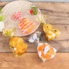 ギフトラップ100pcsプラスチックキャンディーバッグクッキーパッキングバッグバースデーサプライウェディングベイビーシャワー