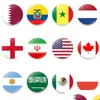 Magneti per frigorifero Gemme del tempo Qatar Brasile Bandiera americana Adesivo magnetico Decorazioni per la casa Drop Delivery Garden Dhgarden Dhone