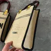 Сумка для пакета составление мини -сумка для покупок классические буквы вышивки сумочка дизайнер дизайнер Fend Fend Crossbody Bags Кожаные плеч