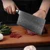 Cuchillo de cocina de acero damasco, cocina casera, Chef, rebanador de carne especial, cuchillo de corte afilado de alta dureza A