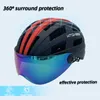 Cycling Helmets MTOMSEE New Design Cycling Helmet Ultralight Bicycle Helmet Mtb XC Road Safety Bike Cap with Visor for Men Women Casco Ciclismo P230419