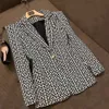 Abiti da donna firmati Blazer giacche Tide Brand Alta qualità Retro Patchwork clash color series Suit Slim Plus Size MA131