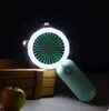 Cute Fan USB Rechargeable Handheld Misting Fan Portable Mini for Travel Outdoor Air Cooling Fans with Light for Party Gifts