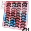 5/20pairs 3d mink fransar naturliga falska ögonfransar dramatiska tjocka falska ögonfransförlängning faux cils grossist makeup verktyg makeup verktyg tillbehörsfalse ögonfransar