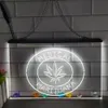 Medical Marihuana Hennep Leaf Verkocht hier CBD Bar Led Neon Sign