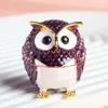 Arts and Crafts Enamel Color Jewelry Box Creative Home Decoration Gift Cute Owl Ornament 231118