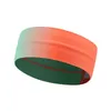 2PC Headbands Gradient Color Non Slip Sweatbands Headband Grip Tennis for Yoga Basketball Running Sport Sweat Head Hair Sweatband Y23