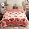 Decken Warme, gewichtete Decken für Betten, hochwertige, dicke, wärmende Rascheldecke für den Winter und Herbst, doppelseitige Plüschdecke, Steppdecke 231118