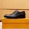 2023 Mens Designer Dress Shoes Brand Wedding Party Appartamenti in vera pelle da uomo Business Lace-up Oxford Shoes Size 38-45