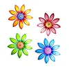 Decorative Objects Figurines Metal Flower Wall Decoration Wall Hanging Art Decoration Home Garden Outdoor Decoration (4 Colors Available)