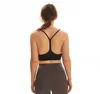 L31 Yoga Sling Bh Yshaped Back Gym Clothes Women Sports Outfits Solid Color Gathed Underwear Running Workout Athletic ShockPr8628508