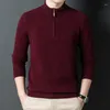 Camiscedores masculinos 2023 Autumn Winter Cashmere Roupas masculino Homem espessado de lã pura de lã Moda de moda