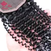 Najwyższej jakości koronkowe zamknięcie Brazylijskie dziewicze ludzkie surowe włosy Kinky Curly Free Part 14 cal do 22 cali 4x4 Lace Closure Free Shipping Queen Hair Produkty