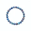 Strand Gem Malachite Pietra Gioielli Per Le Donne Turchesi Calcedonio Mare Blu Yoga Bracciale Uomo Braccialetti Uomo