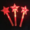 Led Pentagram Oyuncak Partisi Light Up Glow Star Stick Prenses Kız Hediye Parlayan Aksesuar Doğum Günü Malzemeleri Konser Malzemeleri