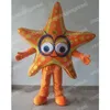 Christmas Star Fish Mascot Costume Högkvalitativ tecknad karaktär kläder Halloween Carnival Dress passar vuxen storlek födelsedagsfest utomhusdräkt