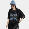 Heren t -shirts heren hiphop streetwear gewassen grafisch gedrukt oversized Harajuku katoen losse zomer korte mouw shirt 230418