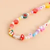 Choker Bohemian Colored Soft Pottery Multi Imitation Pearl Necklace Women Simple Personality 2023 SMEWELL Gifts