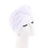 2PC Opaski na głowę Nowe kobiety Top Ningatted Turban Bonnet Głowa Opakowanie Indie Hat Muzuł