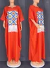 Ethnic Clothing Satin Maxi African Dress For Women Dashiki Africa Clothes Kaftan Robe Africaine Femme Loose Fashion Print Long Abaya Gown