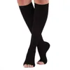 5 ПК носки Hosiery SXL Elastic Open Toe Toe колена с высоким содержанием чулок сжатия.