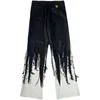 Jeans da uomo DEEPTOWN Punk Y2K Pantaloni larghi in denim di design dritto Pantaloni casual Harajuku Hip Hop Uomo Streetwear Moda primavera 4XL 230419