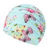 Capas de natação 2020 Mulheres estampadas de flor Piscina de natação Ponto de natação Praia Proteja as orelhas de cabelo chapéu de banho para meninas cabelos longos Lady Swim Cap P230418