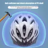 Cycling helmen fietsen fietshelmhelm cover verstelbare gesp bike ademende helm met achterlicht draagbare afneembare rand voor skateboard scooter p230419