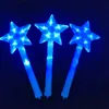 Led Pentagram Oyuncak Partisi Light Up Glow Star Stick Prenses Kız Hediye Parlayan Aksesuar Doğum Günü Malzemeleri Konser Malzemeleri