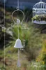 Декоративные фигурки антикварные зеленые белые птицы железные ветры развевают домашний сад металлический животный висящий колокол Американский открытый декор