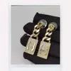 Marke 2023 Designer Ohrringe für Frauen Mädchen Ohrstecker Diamant Buchstaben C Ohrring Valentinstag Geschenk Verlobung Hochzeit Party Schmuck Ring
