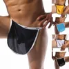 Underpants Men Sexy Side Split Underwear Breathable Boxers Shorts Men&#39;s Inner U Convex Briefs Penis Pouch Panties Sleepwear