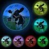 Relojes de pared Highland Cow Dairy Ganado LED Luz de noche Reloj Mistal Granero Granja Luminoso Letrero de neón Cambio de color Resplandor en