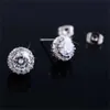 Boucles d'oreilles plaquées or Best Friends pour femmes, gros diamant, Zircon blanc, nouvelle collection