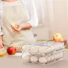 冷蔵庫用の収納ボトル卵ホルダー新鮮な引き出し自動ローリングスタック可能なボックスコンテナオーガナイザー